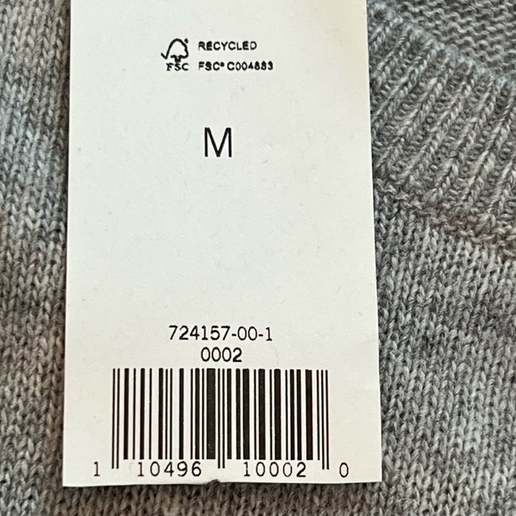 New Banana Republic Filpucci Gray & Pink Merino Wool Blend Tunic Sweater Medium - Picture 9 of 11